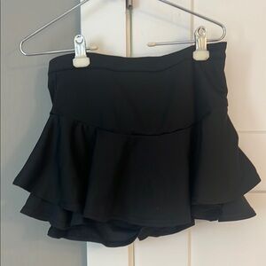 Shein Black Ruffled Skort